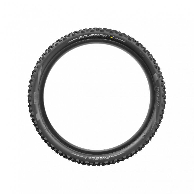 Pirelli Scorpion E-MTB M tire with SmartGRIP Gravity compound, designed for trail and enduro mountain biking.