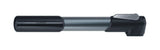 BBB BMP-55 WindRush compact bike pump with 250mm hose for Presta, Schrader, and Dunlop valves, shown in black with digital gauge.