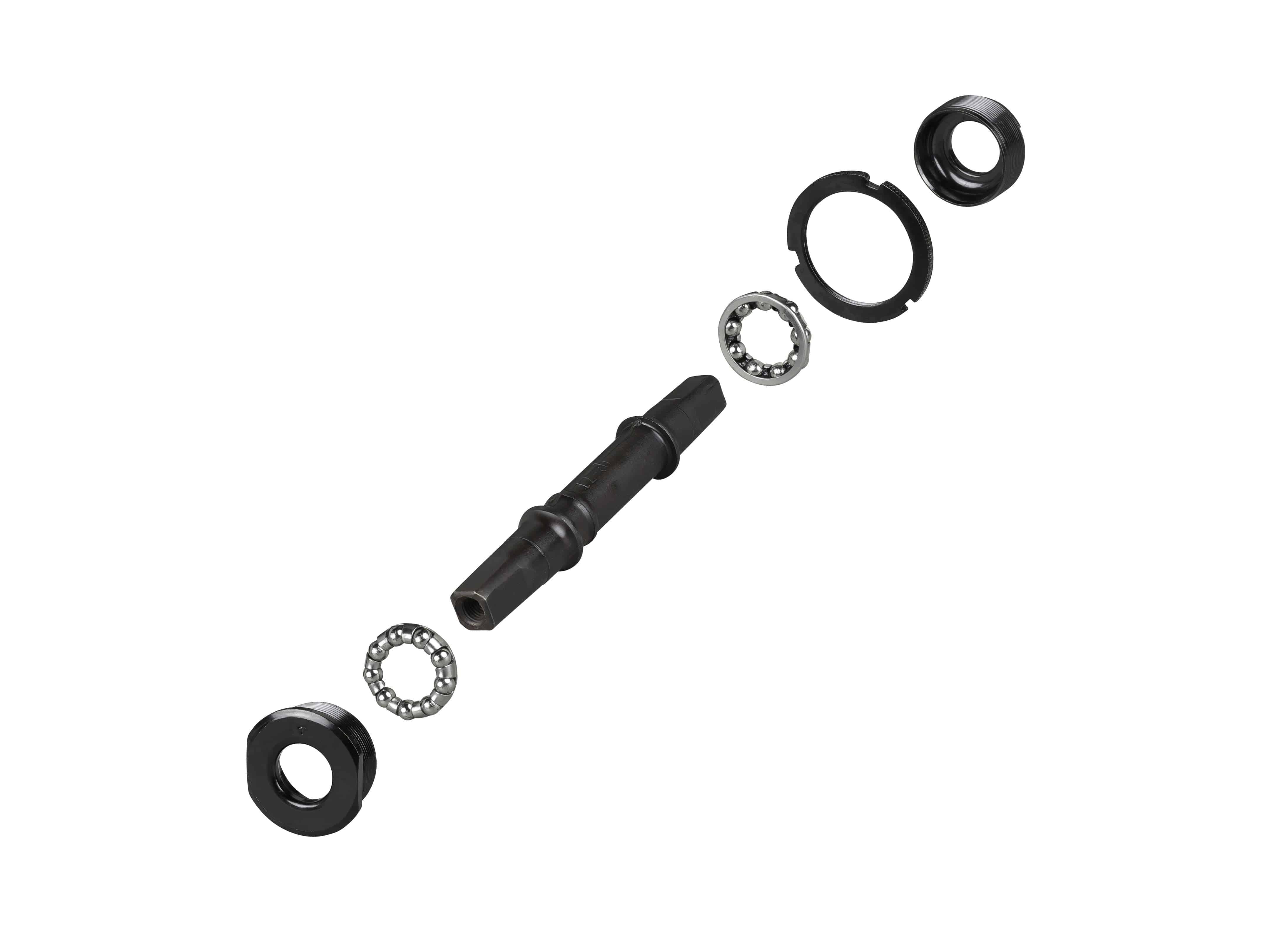 Trek Roscoe kids' bike bottom bracket in black, 73mm x 131mm, loose-ball component for bicycle maintenance.