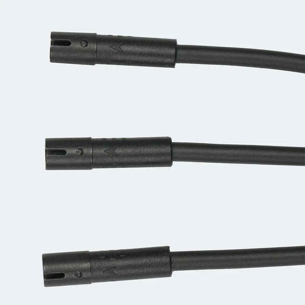 Fazua Ride 60 Splitter 1to3 E-Bike connector showing a compact electronic component with wiring for drive unit and LED hub expansion.