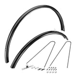 Dia-Compe ENE F-1 alloy road bike mudguards for protection, shown mounted on a road bicycle.