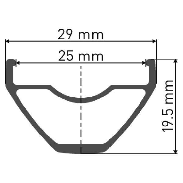 DT Swiss X 432 cross-country MTB rim with sleeve-joined construction, Presta-drilled for 27.5 and 29-inch wheels.