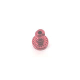 Fox Shock Float CTD performance and Evolve 2013 RD adjustment knob spare part, shown in close-up with black and silver details.