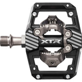 Shimano XTR PD-M9220 trail wide platform mountain biking pedals with durable metal body and clipless design.