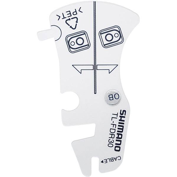 Shimano Workshop TL-FDR30 converter tool for precise bike repairs and maintenance, showing a close-up of the tool in a workshop setting.
