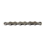 SRAM PC850 7/8 speed bike chain in grey with 114 links and Powerlink, ideal for smooth shifting on bicycle components