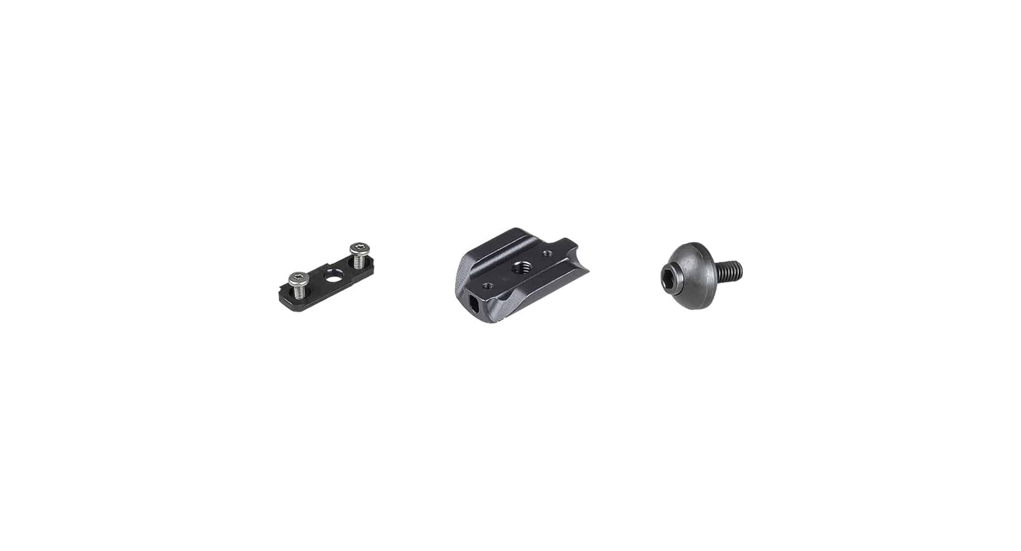 Trek Domane seatpost binder kit in black, secure fit replacement hardware for bike components, shown in close-up view.