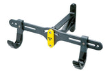 Topeak Solo Bike Holder black and yellow wall mount display for indoor bike storage and organization.