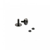 Black MET Parachute MCR helmet screw kit with genuine replacement parts, shown in a close-up image.