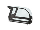 Trek Fetch+ 4 black rainfly weatherproof cover for cargo box, accessory for outdoor protection and secure storage.