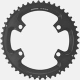 Shimano Ultegra FC-08 11-speed 46T outer chainring for 46/36T cranksets, silver metal bike component with gear teeth.