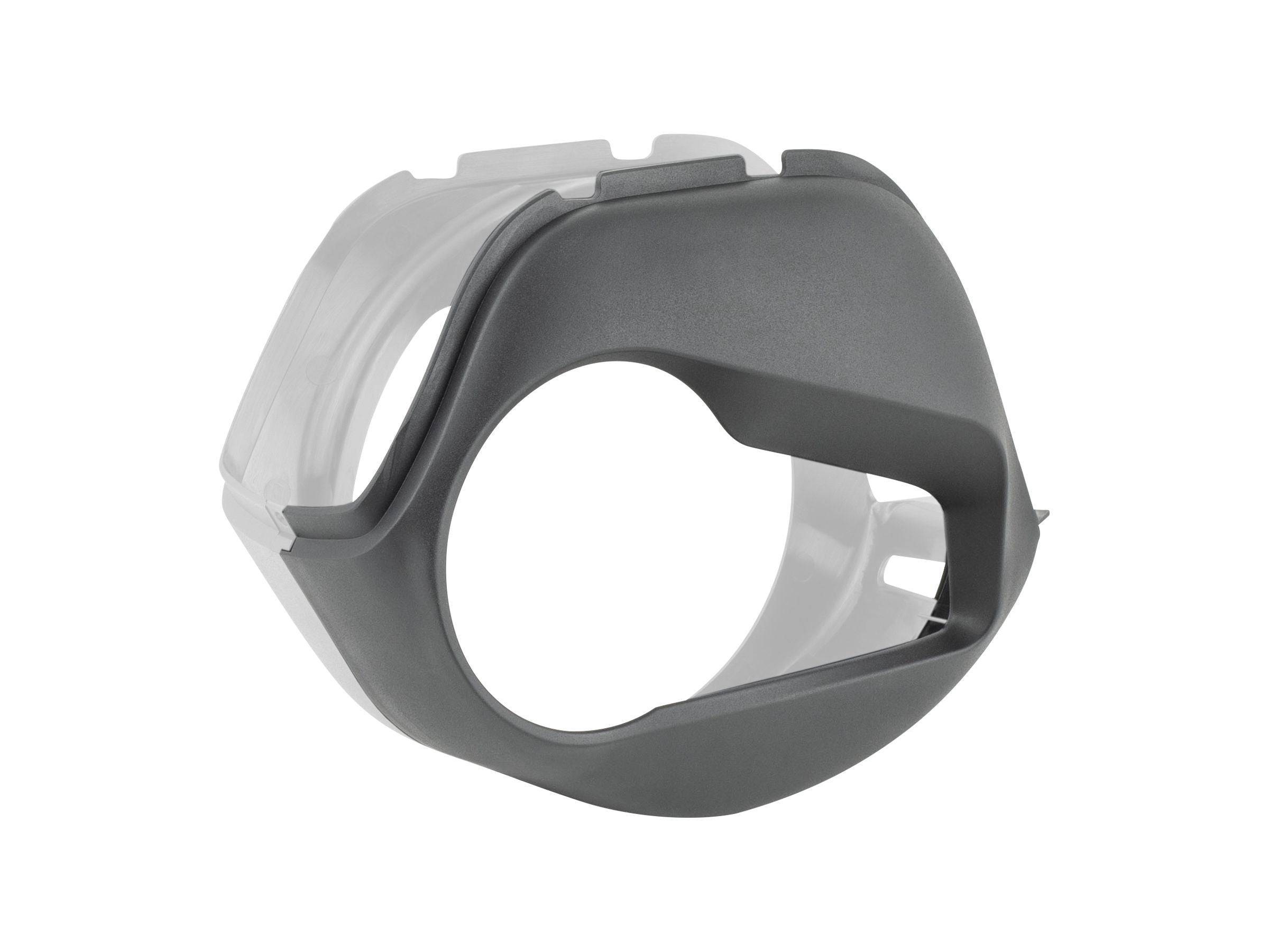 Black Trek Bosch CPT400 non-driveside e-bike motor cover, protective component for Trek electric bike motors.