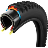 Vittoria Mostro 29x2.4 Enduro MTB tire in full black, tubeless-ready, designed for mountain biking performance.