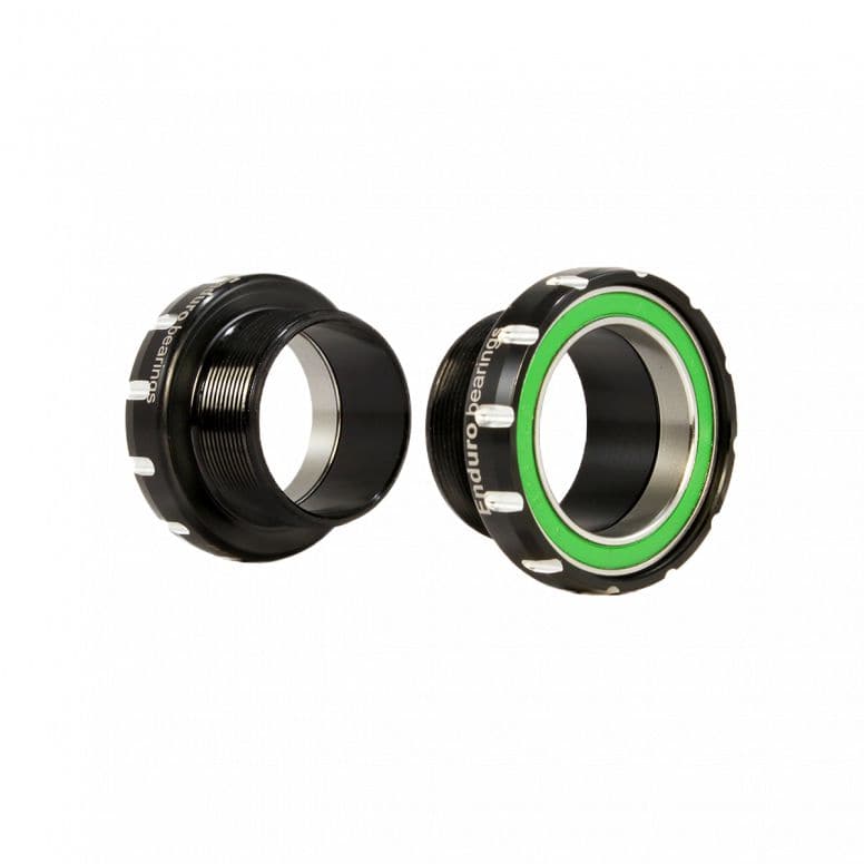 Enduro Bearings BSA bearing kit with 440C stainless steel angular contact bearings for SRAM GXP cranksets.