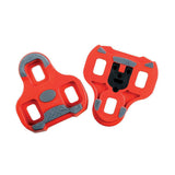 LOOK KEO Cleat with Gripper, 9-degree float, red, cycling pedal component for secure bike shoe attachment and optimal pedal alignment.