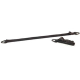 Burley Travoy tie down straps with swivel lock for securing cargo on trailer, made for reliable transportation.
