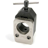Park Tool SG-6 threadless fork saw guide for precise steerer tube cutting, shown in a workshop setting.