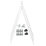 SKS Chromoplastics longboard mudguard spare parts kit showing full set of replacement accessory components.