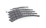 Vision SC 40 disc brake wheel decal set for bike wheels, featuring replacement stickers with bold graphics on a black background.