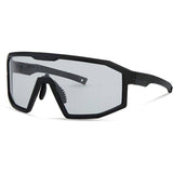 Madison Enigma glasses with photochromatic lenses and RX insert compatibility, showcasing stylish eyewear with clear and tinted lenses.