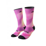 Fizik Fade cycling socks shown in breathable, moisture-wicking fabric with durability and vibrant fade design for cycling performance.