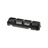 SwissStop Flash Pro brake pads for Shimano, Sram, and TRP bikes, designed for carbon and alloy rim brakes.