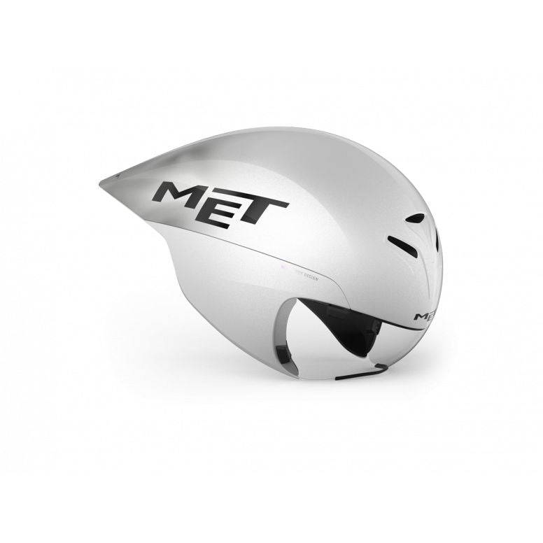 MET Drone II Wide Body Triathlon Aero Helmet, aerodynamic time trial helmet with sleek design for triathlon cycling.