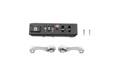 Black Topeak Spare Pakgo X TSA Lock and Zipper Set with fixing screws, designed for bike accessories and security.