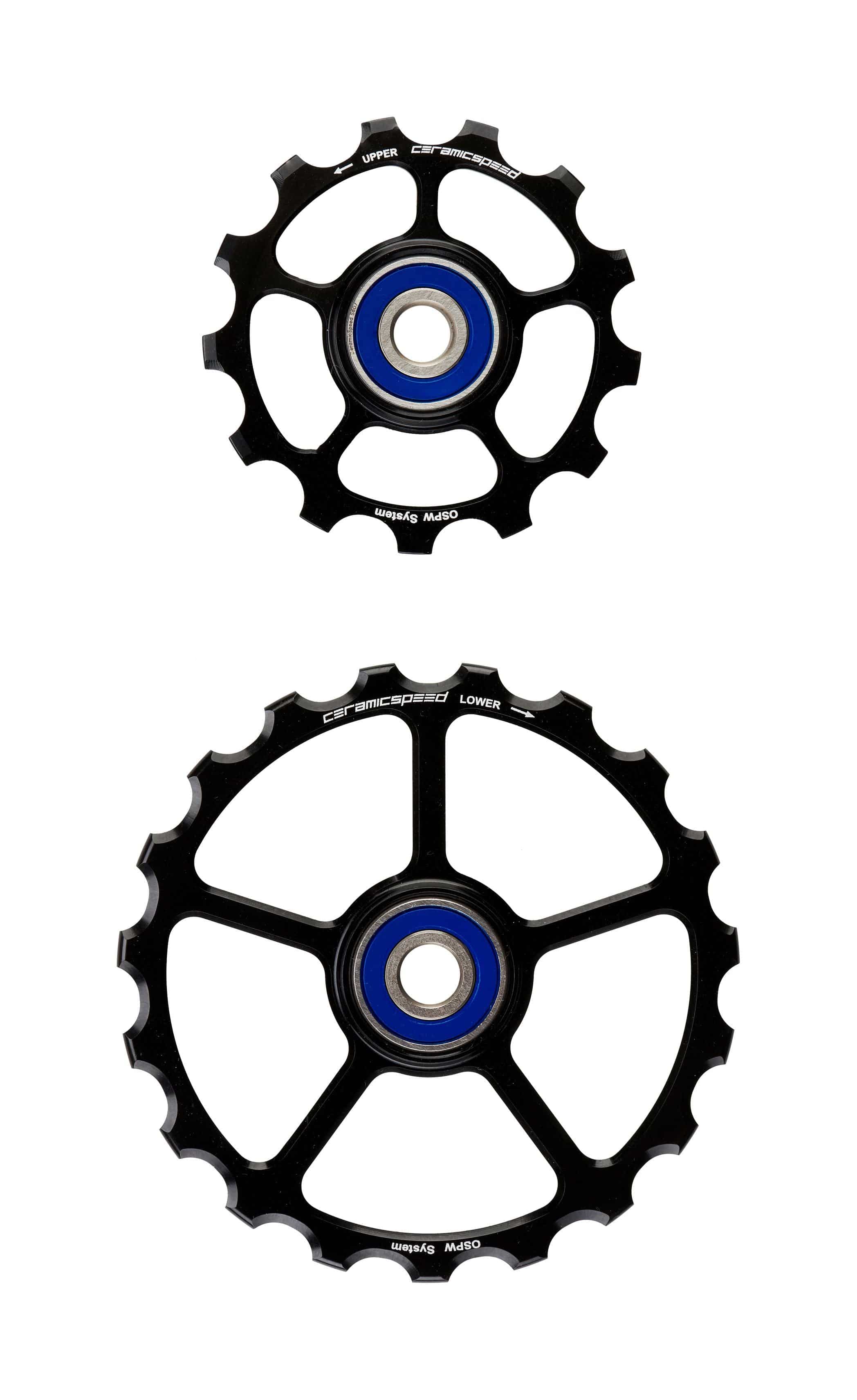 CeramicSpeed OSPW Coated No Cage 13+19T Pulley Wheels | Swinnerton Cycles
