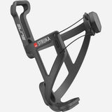 Elite Microadjust adjustable bike bottle cage in black, lightweight bike accessory with secure grip for cycling hydration.