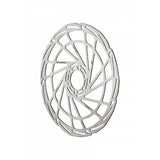 Jagwire Sport SR1 6-bolt disc brake rotor for ISO and Centerlock hubs, shown mounted on bicycle wheel.