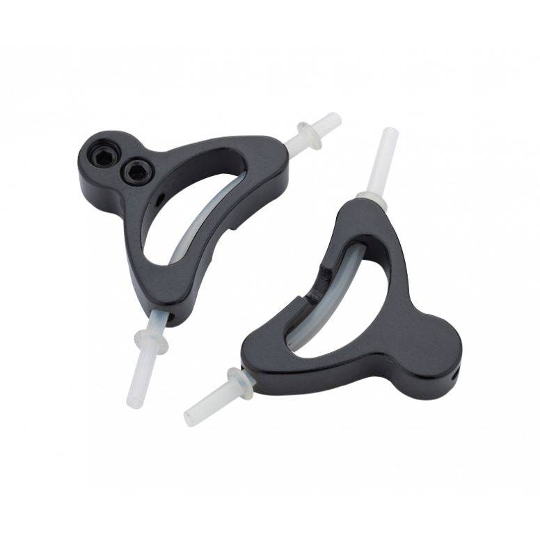 Jagwire Alloy Straddle Cable Carrier with Liner Black 2 Pack | Swinnerton Cycles