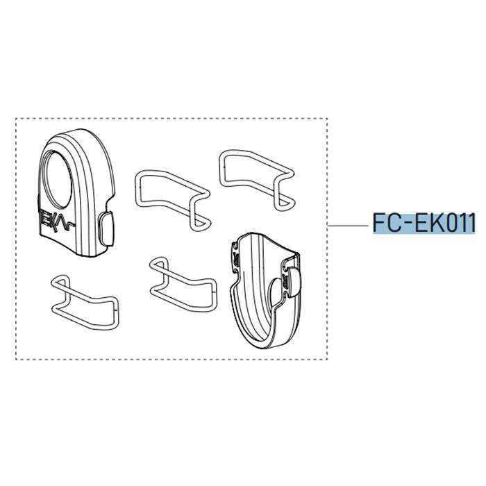 Campagnolo Ekar Crank Boots for bike maintenance, genuine spare components for protecting cranksets and enhancing bike durability.