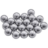 Shimano 3/16 inch ball bearings for bike hubs, 20-pack of genuine Shimano spare components, close-up of bearing details.