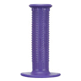 Lizard Skins Single Compound Pyramid Flange grips for MTB and BMX bikes, showing textured rubber handles with flange design.