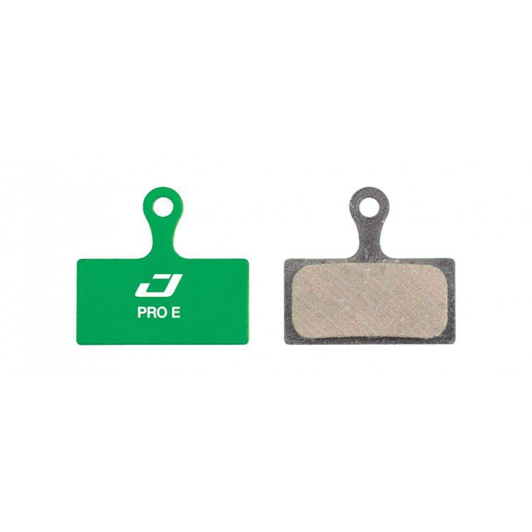Jagwire Pro E-Bike Disc Brake Pads for Shimano and RideRever Cargo-D in green, designed for durable e-bike braking performance