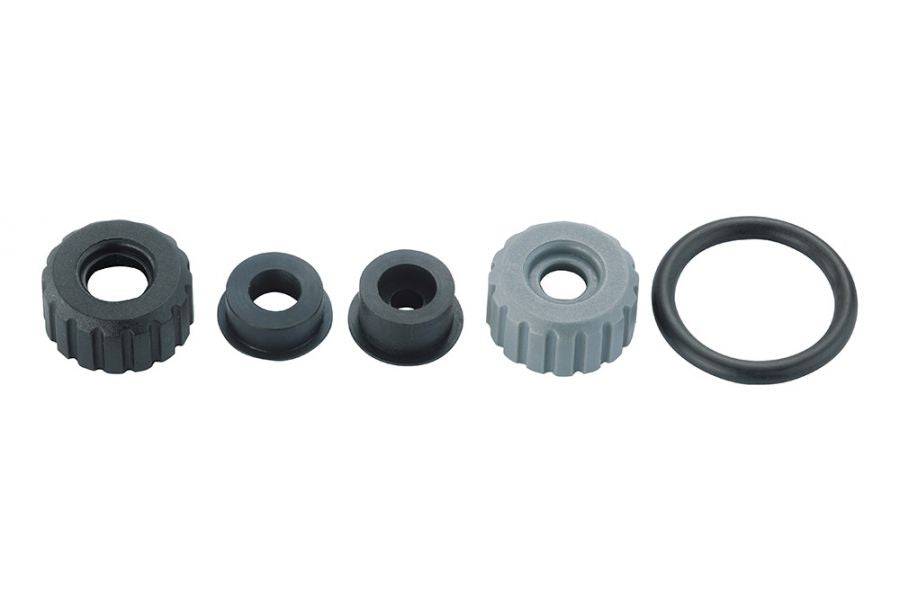 Topeak JoeBlow Sport II pump rebuild kit with accessories for maintenance and performance restoration.