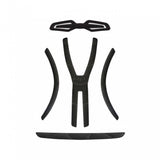 Black MET Terranova helmet pad kit with replacement comfort padding, designed for improved fit and cushioning in cycling helmets.