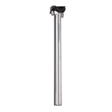 Thomson Masterpiece Titanium seatpost with brushed finish, 27.2mm diameter, 350mm length, and tilt adjustment for bike components.