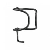 Topeak Feza Cage Tubular Carbon R10 black road bike bottle cage with mounting hardware, lightweight and durable cycling accessory.