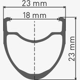 DT Swiss P 1800 SPLINE front clincher wheel for road bikes, tubeless-ready, 23x18mm rim, component for cycling performance.