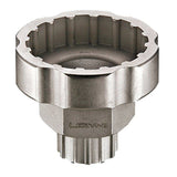 Lezyne workshop bike tool for external bottom bracket and cassette lockring removal, durable and compact for bike maintenance.