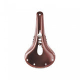 Brooks B17 Narrow Carved Bike Saddle with pressure-relieving cut-out, designed for comfortable cycling.