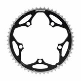 FSA Pro Road 130BCD 2x11 Speed Chainring for Shimano and Campagnolo road bike drivetrains, close-up of black chainring with teeth