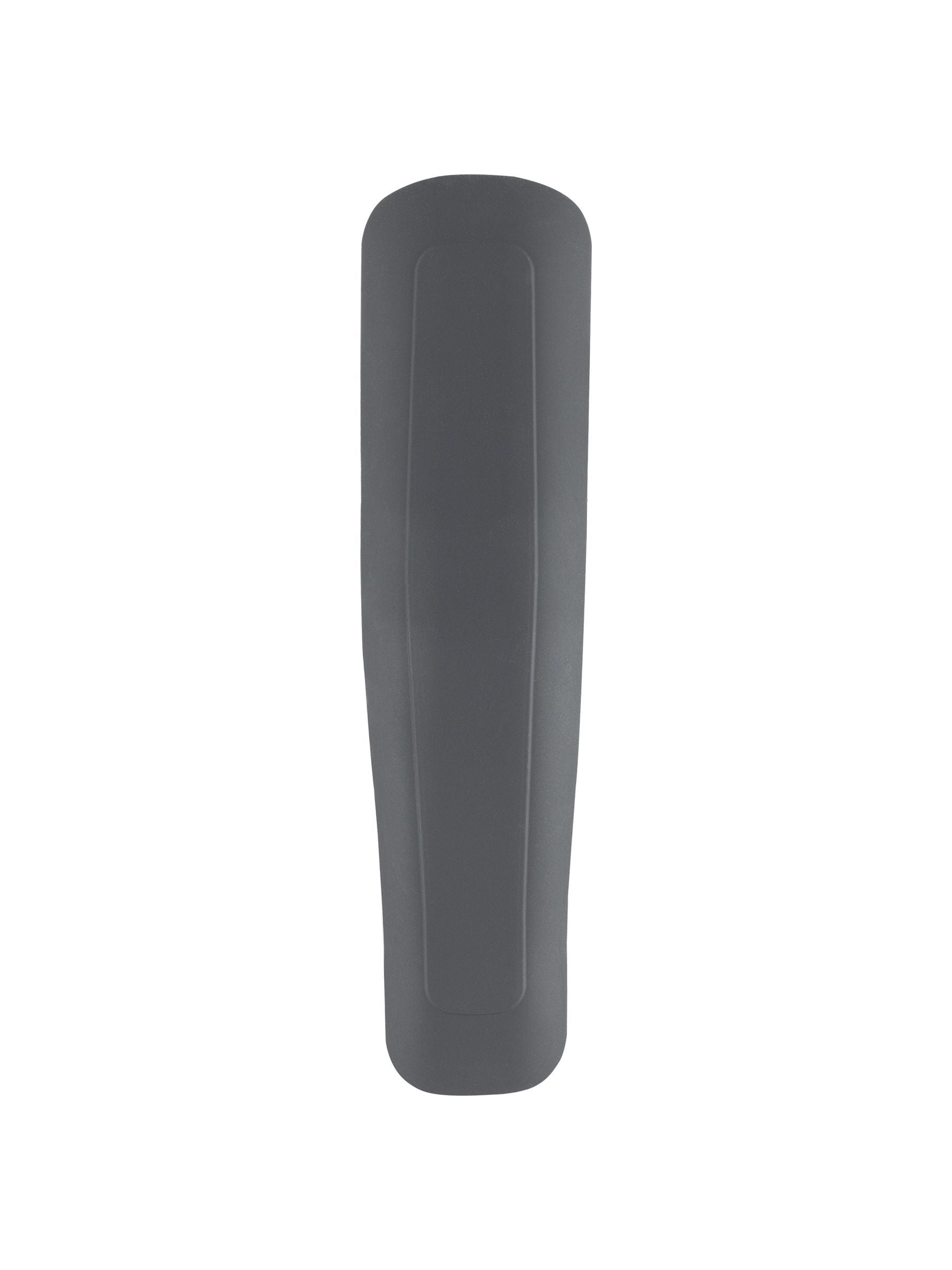 Trek 2022 Top Fuel 29 aluminum downtube armor in black, protective frame guard on mountain bike frame component