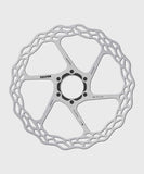 Galfer Wave Road Disc Rotor with 6-bolt mount for road, gravel, and cyclocross bikes, showing the textured braking surface and mounting holes.