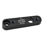 Aztec flatmount adapter for 160mm rotor calipers, designed to fit into a flatmount frame for bike brake components.
