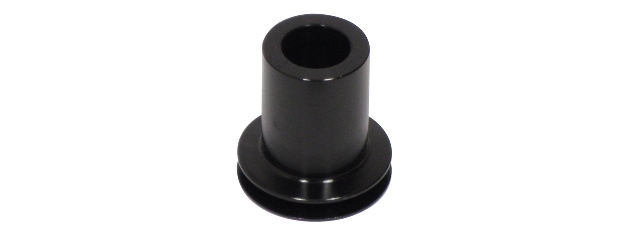 Bontrager DT240 12mm non-drive axle end cap for 142/148mm OLD hubs, black, used on bike front and rear hubs.
