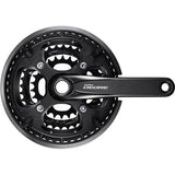 Shimano Deore 10-Speed MTB chainset with 48/36/26T chainrings, black, 170mm crankarms, includes chainguard, components