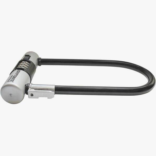 Kryptonite Kryptolok Combo Standard U-Lock with FlexFrame Bracket, durable bike lock with key and combo security features